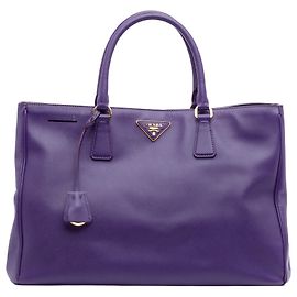 Prada Purple Large Saffiano Lux Galleria Tote Purple Dark purple