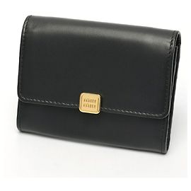 Miu Miu schwarzes Leder Klappkartenetui Schwarz