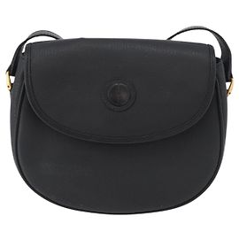 Borsa a spalla vintage Gucci in pelle Nero