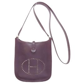 Bolsa de Ombro Evelyne TPM da Hermès Roxo