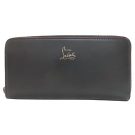 Christian Louboutin Leather Long Wallet Black