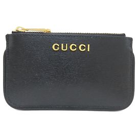 Monedero de cuero Gucci Negro