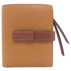 Loewe Bifold Leather Wallet in Brown Brown