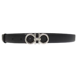 Salvatore Ferragamo Leather Belt Black