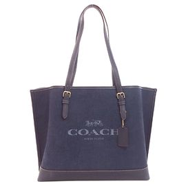 Bolsa Tote em Denim Molly CH225 da Coach Azul