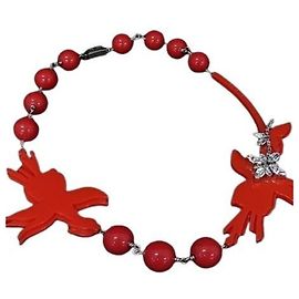 Collar de cristal PLEX rojo Prada Roja