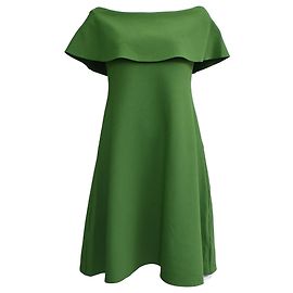 Valentino Garavani Off-Shoulder Mini Kleid aus grüner Viskose Grün