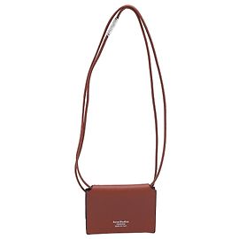 Mini Borsa a Spalla Acne Studios in Pelle Marrone Marrone