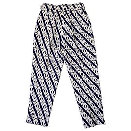 Moschino Cheap and Chic Freizeit-Hosen Blau Aus weiß
