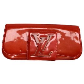 Louis Vuitton Rote Lack-Clutch Sobe Rot