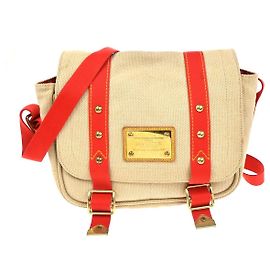 Louis Vuitton Antigua Besace Messenger Canvas Bege