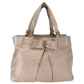 Salvatore Ferragamo Vala tote Leather Beige