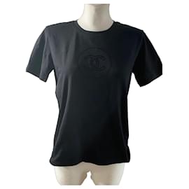 T-shirt Chanel Nera Logo CC Nero