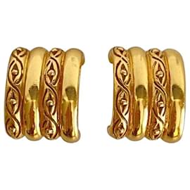 Yves Saint Laurent Clip-Ohrringe Gold Golden
