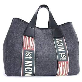 Borsa Tote Stadt Loden MCM Marrone Nero