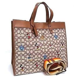 Bolsa Tote COACH - Colaboração Disney Marrom Cru