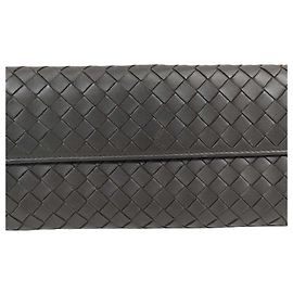 Portamonete in pelle marrone Bottega Veneta Marrone
