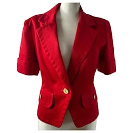 Blazer rouge Yves Saint Laurent Rouge