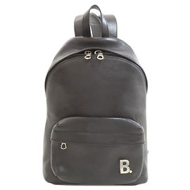 Balenciaga B Logo Backpack in Calfskin Black