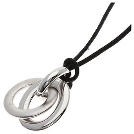 Collier Double Circle Pomellato en or blanc 18K Autre