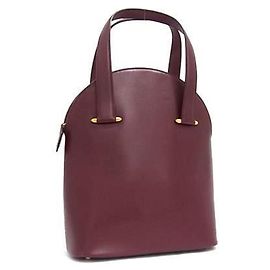 Bolsa de couro Bordeaux Cartier para mulheres Bordeaux