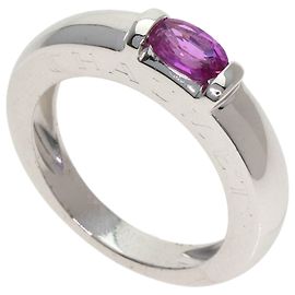 Chaumet Ring mit rosa Saphir in 18K Weißgold Andere