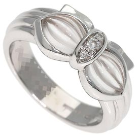 Bague en diamant 3 pièces Boucheron en or blanc 18K Blanc