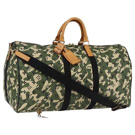 LOUIS VUITTON Borsa Keepall Bandoulière 55 Camouflage M95774 LV Auth 170663SM Altro