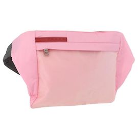 PRADA Bolsa deportiva de nylon rosa plata Auth 172263 Plata Rosa