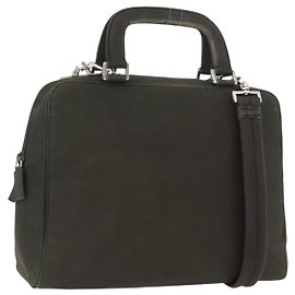 PRADA Handtasche Nylon 2way Khaki Silber Auth bs33285 Silber Khaki