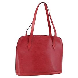 LOUIS VUITTON Bolsa de Ombro Epi Lussac Vermelha M52287 LV Auth 173207 Vermelho