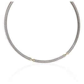 Collana Metro Cable in oro giallo e argento sterling di David Yurman Altro
