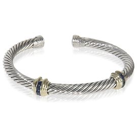 Pulseira Estação Renaissance em Ouro Amarelo e Prata Esterlina com Safiras de David Yurman Outro