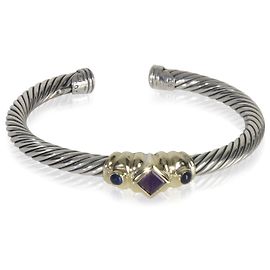 Pulseira Renaissance em ouro amarelo e prata esterlina com ametista e iolita de David Yurman Outro