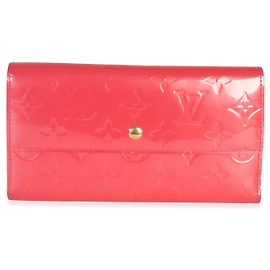Cartera Sarah Monogram Vernis Rose Pop de Louis Vuitton Rosa