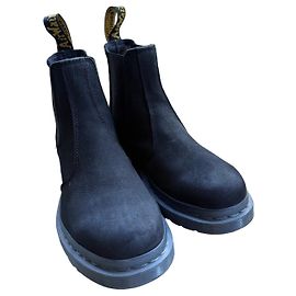 Dr. Martens Black Nubuck Chelsea Boots Black