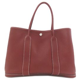 Hermès Garden Party PM Negonda Tote Bag Dark red