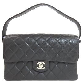 Bolsa de Mão Chanel Matelassé Dupla Face Preto