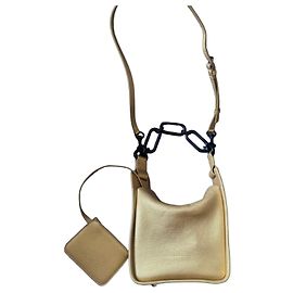 Bolsa de couro Balenciaga com pochete Dourado