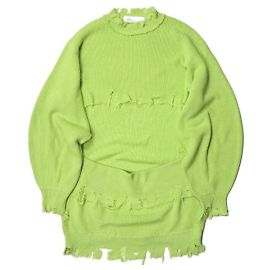 Autre Marque Toga Archives Strickpullover mit Fransenoptik Grün