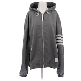 Thom Browne Grey Windbreaker Polyester Grey