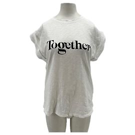 Camiseta blanca TOGETHER de algodón Ba&Sh Blanco