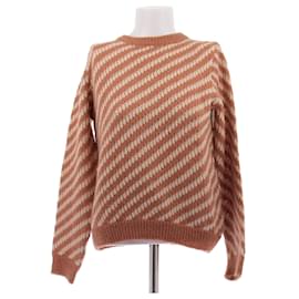 Apc Pull rayé orange avec mohair Orange
