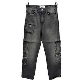 Autre Marque Calça cargo MOUTY cinza de algodão Cinza antracite