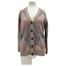 Johnnie Boden Jacquard-Cardigan Grau