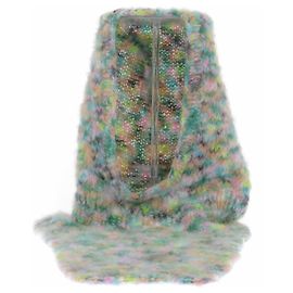 Autre Marque Cappuccio multicolore in alpaca e lana Multicolore
