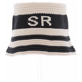 Sonia Rykiel Chapéu de crochê bege e preto Bege