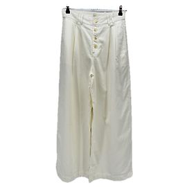 Gap Weiße Baumwollhose Weiß
