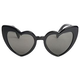 Saint Laurent Gafas de sol en forma de corazón negras Negro