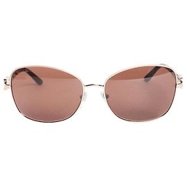 Bulgari Gafas de sol marrones con joyas Castaño